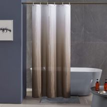 Norcks - Cortina De Ducha Tela Lavable Resistente Al Moho 100X200CM Cortina De Ducha Tela De Poliéster Impermeable Marrón