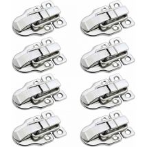 Lot De 8 Loquets à Bascule Fermeture à Levier Métallique Fermoir à Bascule Loquet Boîte à Ressort Fermeture Pour Coffre Boîte à Outil Boîte De