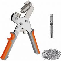 Pince à Oeillets Professionnelle Perforatrice Kit Pince Emporte Pince Perforeuse Avec 100 Oeillets(Ø10Mm) - Norcks