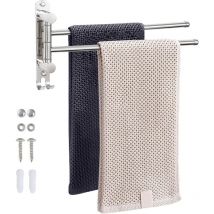 Norcks Porte-Serviettes Pivotant Porte Serviettes Mural 180°Rotatives Serviette Support En Acier Inoxydable Sus304 Support Porte-Serviettes Serviette