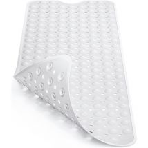 Norcks - Tapis Antidérapant Baignoire, 100 x 40 cm Avec Doté Solides Ventouses Tapis Baignoire Antidérapant, Lavable En Machine Tapis Antiderapant