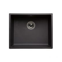 Nord Inox - Evier cuisine a encastrer 1 cuve + 1 bonde a panier sans égouttoir - Résine - 50 x 40 x 20 cm - Noir
