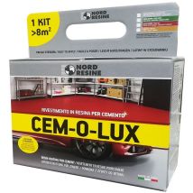 Cem-o-lux Smalto Colorato 2,5kg Grigio Finestra – Resina Termoplastica – Opaco, Idrorepellente, Resistente a Olii – Vernice per Pavimenti Esterni