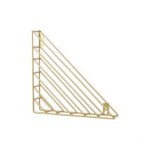 Aougo - Nordic Geometric Wall Mounted Newspaper Holder - Magazine Holder - Metal Magazine Holder - for Bathroom, Office and Entryway - Made of Iron