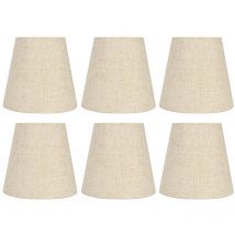 Treetalk - Nordic simple abat - jour solide abat - jour tissu moderne abat - jour à membrane intérieure pour lustre en cristal lampe murale croix Lin