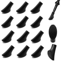 Nordic Walking Pole Tips, 14 Pieces / 7 Pairs Nordic Walking Pads, Rubber Tips for Poles, Asphalt Rubber for Nordic Walking for Trekking Poles