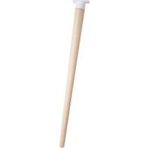Mengual - Pied De Table Conique Nordique 71 Cms Base Blanc Hêtre