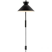 Nordlux - Applique murale dial, Métal, Couleur Noir, E27, H.40.2, IP20 / Intérieur