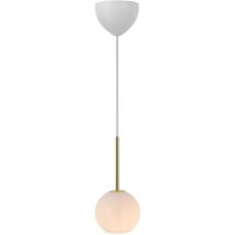 Nordlux - Suspension franca, Verrerie, Couleur Laiton, E14, H.27, IP20 / Intérieur
