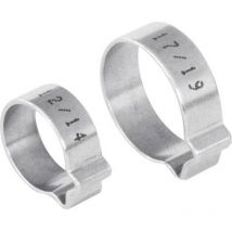 Collier à une oreille 1107010016 Plage de ø du faisceau 14 à 16 mm argent 1 pc(s) W912771 - Norma