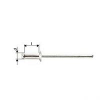 Gesipa - Standard Rivetti Ciechi Testa Svasata 4X12Mm Alluminio (a 1000)