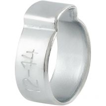 Norma - clamp Ganing Collar Collar Collar 1 oreja 10-12 W1 Acero galvanizado (por 100)