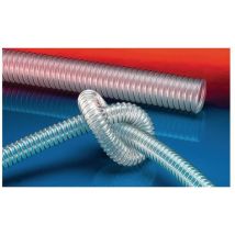 Tuyau d’aspiration et de refoulement AIRDUC PUR-INOX 351 FOOD-AS D. int. 100 mm D. ext. 109 mm L. 10 m épaisseur paroi ca, 0,7 mm