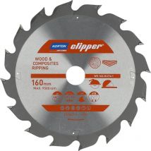 Norton piła tarczowa 160mm x 20mm x 16z drewno i kompozyty atb (2,6 / 1,6)