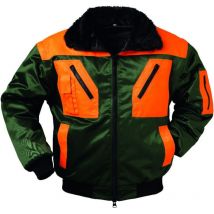 Forstpilotenjacke Gr.XXL grün/orange 70%Polyacryl/30%Polyester Webpelzfutter