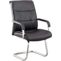 Frankystar - Norwich - Fauteuil d'attente en pu et métal chromé