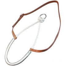 Noseband Pool's in cuoio con anello - Marrone