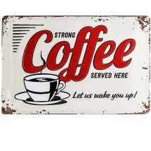 Nostalgic-art 22249 targa Usa Strong Coffee Served Here, 20 x 30 cm