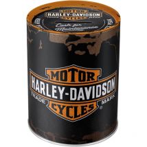 Nostalgic Art - Nostalgic-Art retrò Harley-Davidson – – Idea Regalo per Amanti di Moto, Salvadanaio in Metallo, Scatola dei Soldi lamiera, 1 l