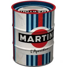 Nostalgic-Art Salvadanai retrò, Martini - L'Aperitivo – Idea regalo per amanti dei cocktail, Salvadanaio in metallo, Scatola dei soldi lamiera, 600 ml