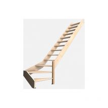 Nostra – Scala in legno con 1/4 di giro a destra in faggio