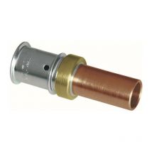 Rame - Giunzione in acciaio inossidabile 16x2mmxCu 15mm (confezione da 10)