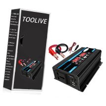 Convertisseur 12v 220v Pur Sinus 4000w Onduleur À Onde Sinusoïdale Pure Transformateur Avec Télécommande & Double Ac Prises De Courant Pour Rv Voiture