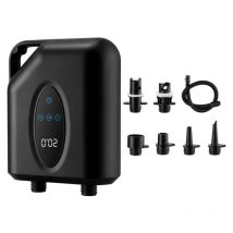 LIFCAUSAL Pompe Électrique Portative Haute Pression 20PSI Compresseur Gonflage/Dégonflage Rapide avec 6 Embouts pour Bateau/Piscine/Surf/Paddle