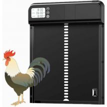Nouveau Porte De Poulailler Automatique,3.0 Smart Metal Chicken coop Door,Porte Animale en métal avec minuterie,Suitable for Chickens, Ducks,