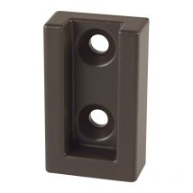 Nouveau Support de barre rectangulaire Kerri côté noir mat 30X12