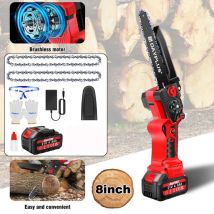 Day Plus - Nouveau Tronçonneuse à chaîne électrique sans fil 8inch Tronçonneuse à chaîne manuelle avec chargeur batterie