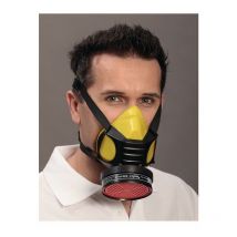 Demi-masque de protection respiratoire Polimask gamma / silicones en 140 sans filtre, silicone