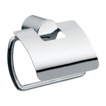 Porte-papier rondo 2 avec couvercle chromé