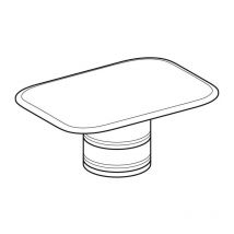 Bouchon de vidange pour lavabos myDay blanc / chrome