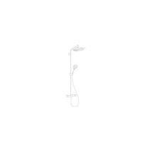 Hansgrohe - Showerpipe 280 1jet Ecosmart 9l/minavec Mitigeur Thermostatique Blc Mat