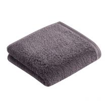Essuie-mains vegan life Gr. 50x100cm gris foncé 100% BIO-coton ca.580 g/m