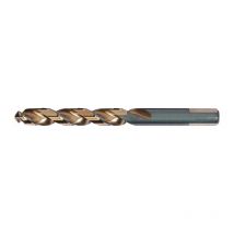 Foret hélicoïdal DIN 338 type VA diamètre nominal. Arbre 9,5 mm HSS-Co5 trempé à la vapeur 3 faces 5xd droite PROMAT (Par 10)
