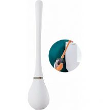 Nouvel Ensemble de Brosse de Toilette et de Support de Goutte d'eau en Silicone, Brosse de Cuvette de Toilette Murale pour Nettoyage en Profondeur