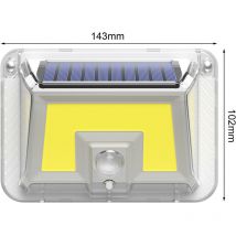 Nouvelle applique murale solaire, applique murale à induction de corps humain émettant de la lumière de cour, lumière extérieure étanche