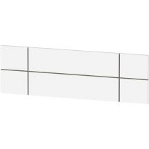 Muebles Pitarch - Tête de lit Nova pour chambre à coucher double Style moderne Chambre à coucher Style moderne Blanc (mat) 160x50 cm