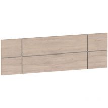 Muebles Pitarch - Tête de lit Elsa, panneau de particules et mélamine haute densité, chêne Aurora, 160 cm
