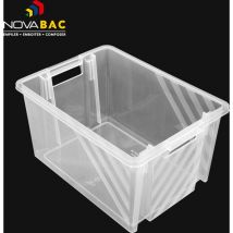Boite de rangement Novabac 18L Translucide - 5201855