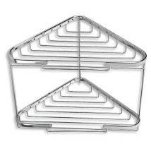 Accessoires métalliques - Double étagère d'angle, grande, chrome 6070,0 - Novaservis