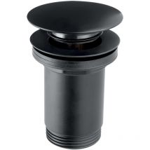 Accessori - Scarico per lavabo richiudibile con troppopieno, nero S285-BL-B - Novaservis
