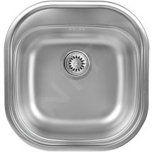 Viers - Évier Luxus, 460 x 480 mm avec trop-plein, inox DR46/48 - Novaservis