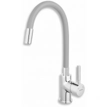 Novaservis - Ferro - Spültischarmatur Mit Flexiblem Arm, Silbergrau/chrom 70710,0s