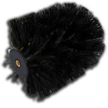 Novaservis - Metalia 11 - Brosse de toilette à visser, chrome/noir 0133,SP05