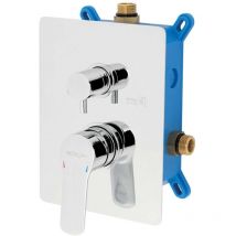 Novaservis - Metalia 54 - Unterputzarmatur, für 2 Verbraucher, mit Einbaukörper, Chrom BOX54051R,0