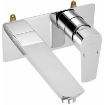 Metalia 58 - Miscelatore ad incasso per lavabo, con corpo incasso, cromo 58200,0 - Novaservis