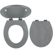 Novaservis - Prestige - Siège de toilette, mdf, Softclose, gris béton WC/SOFTSTONE2